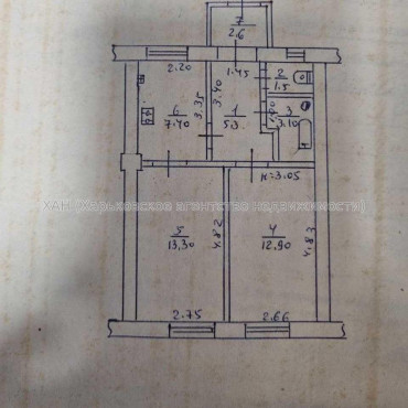 Продам квартиру, Тарасовский пер. , 2 кім., 46 м², капитальный ремонт 
