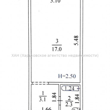 Продам квартиру, Каркача Ивана бульв. , 1  ком., 26.90 м², косметический ремонт 
