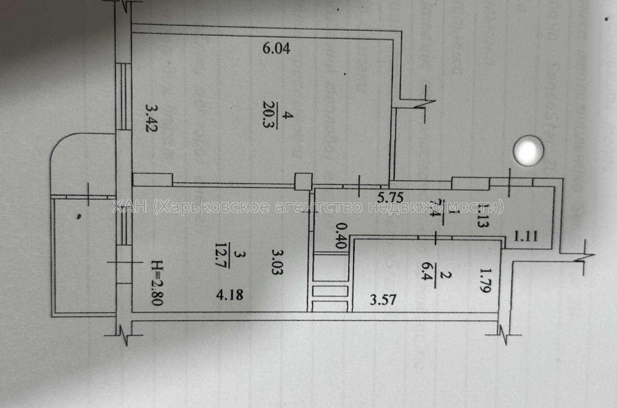 Продам квартиру, Победы просп. , 1 кім., 50 м², евроремонт 