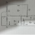 Продам квартиру, Победы просп. , 1 кім., 50 м², евроремонт 