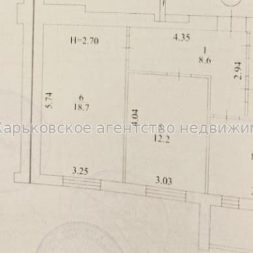 Продам квартиру, Мира ул. , 2  ком., 56 м², без внутренних работ 