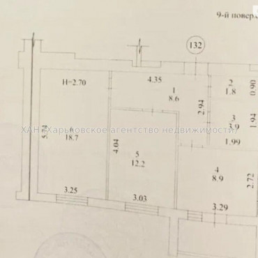 Продам квартиру, Мира ул. , 2  ком., 56 м², без внутренних работ 