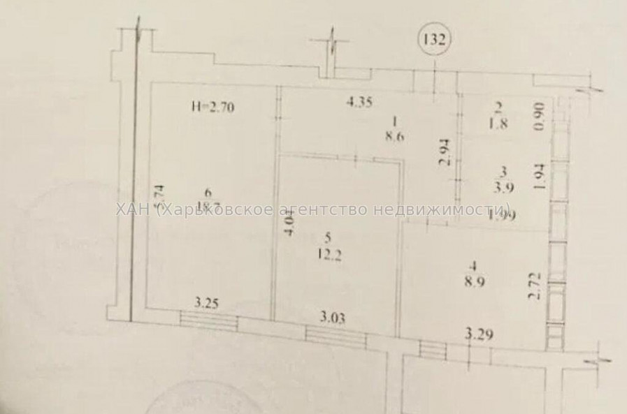 Продам квартиру, Мира ул. , 2 кім., 56 м², без внутренних работ 