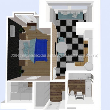 Продам квартиру, Барабашова академика ул. , 1 кім., 39 м², без внутренних работ 