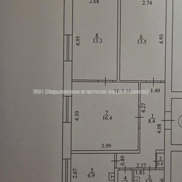 Продам квартиру, Москалёвская ул. , 3  ком., 64 м², косметический ремонт 