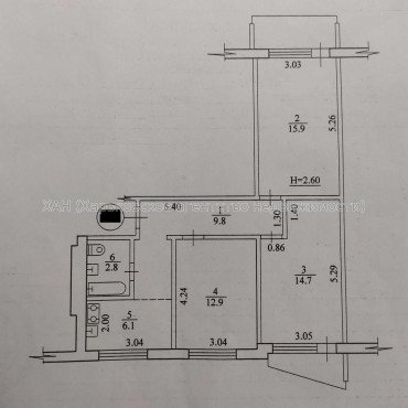 Продам квартиру, Единства ул. , 3 кім., 64 м², косметический ремонт 