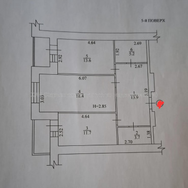 Продам квартиру, Холодногорская ул. , 18 , 2  ком., 71 м², без внутренних работ 