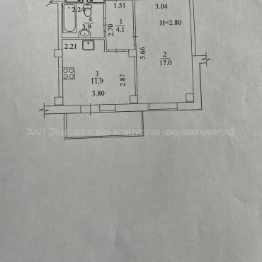 Продам квартиру, Зерновая ул. , 1 кім., 38.30 м², без внутренних работ 