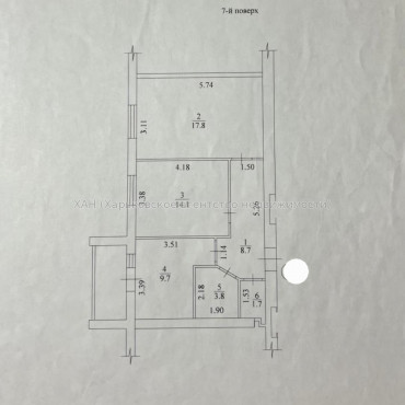 Продам квартиру, Мира ул. , 2 кім., 57.80 м², евроремонт 