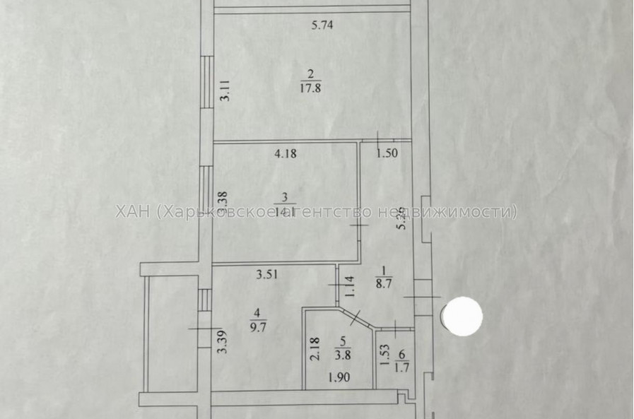 Продам квартиру, Мира ул. , 2 кім., 57.80 м², евроремонт 