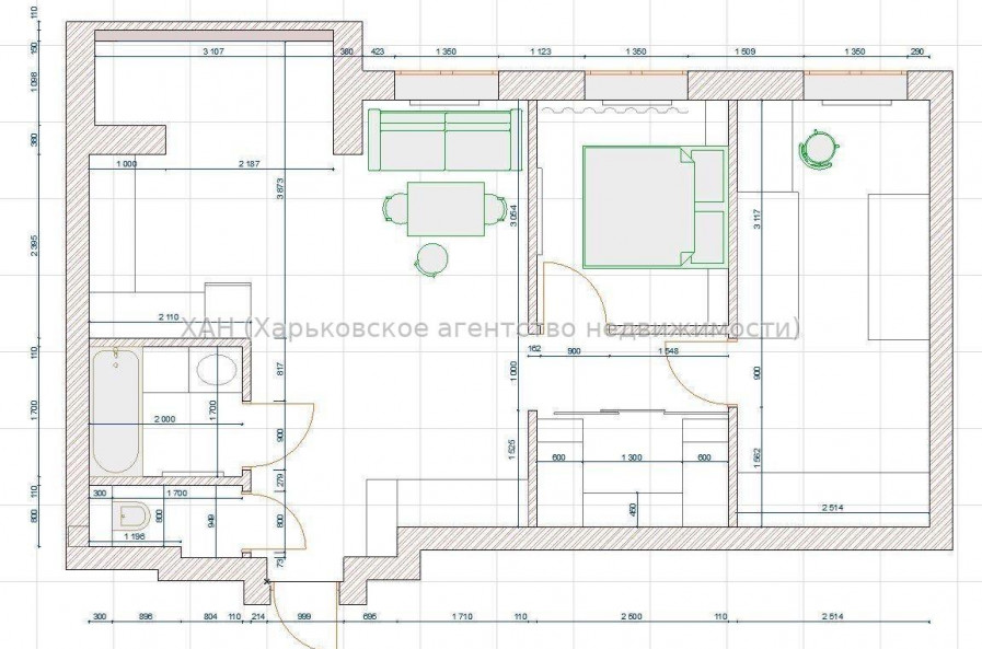 Продам квартиру, Шевченковский пер. , 2 кім., 62 м², капитальный ремонт 