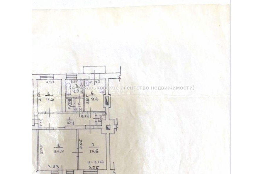 Продам квартиру, Дизайнерский пер. , 3 кім., 90 м², косметический ремонт 