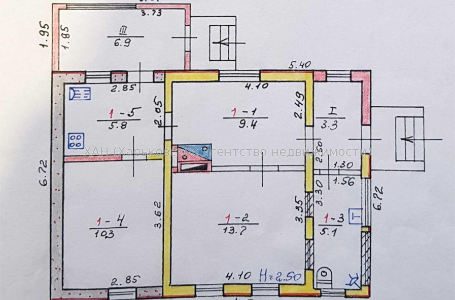 Продам дом, Портовая ул. , 54.50 м², 16 сот., советский ремонт 