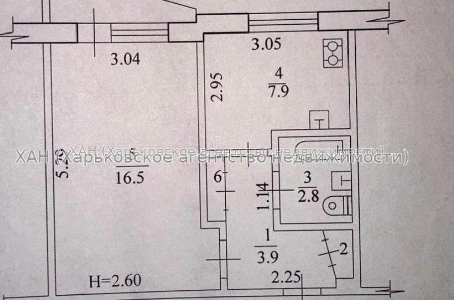 Продам квартиру, Тракторостроителей просп. , 1  ком., 32.50 м², советский ремонт 