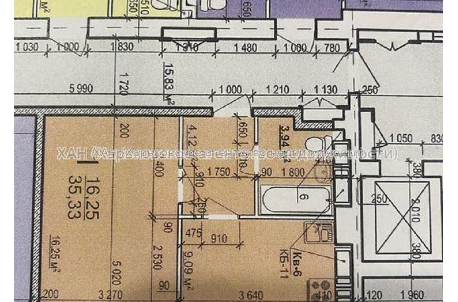 Продам квартиру, Мира ул. , 1 кім., 35 м², без внутренних работ 