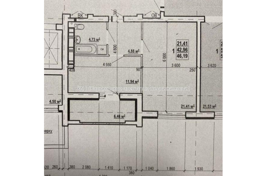 Продам квартиру, Шевченковский пер. , 1  ком., 47 м², без отделочных работ 