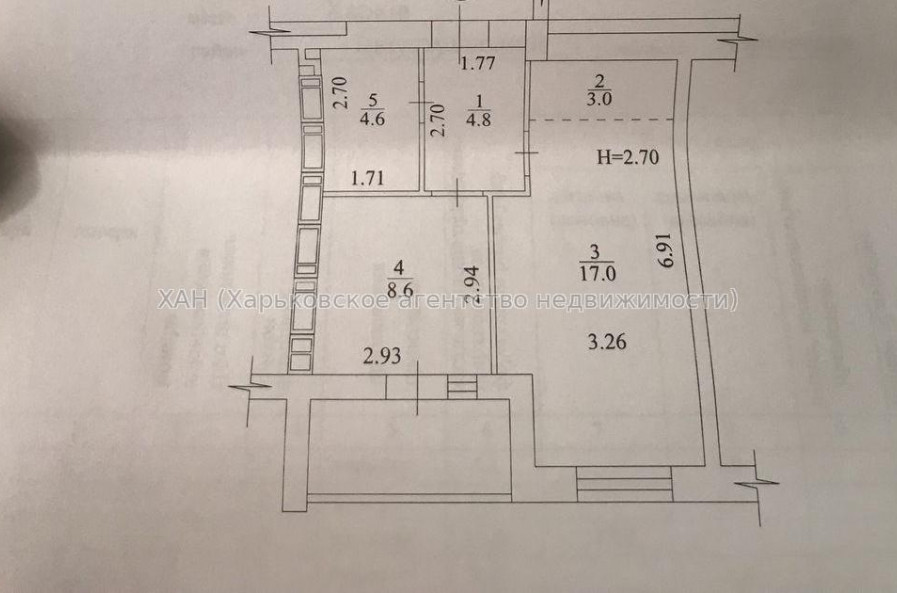 Продам квартиру, Мира ул. , 1  ком., 40 м², без внутренних работ 