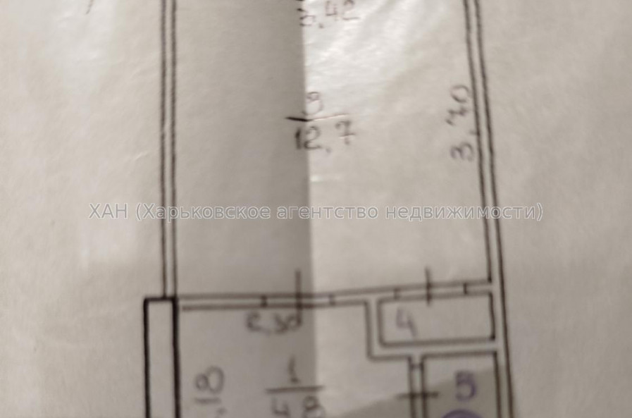 Продам квартиру, Зерновой пер. , 1  ком., 23 м², косметический ремонт 
