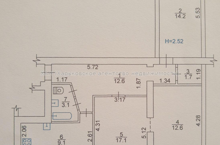 Продам квартиру, Льва Ландау просп. , 3 кім., 74.40 м², советский ремонт 