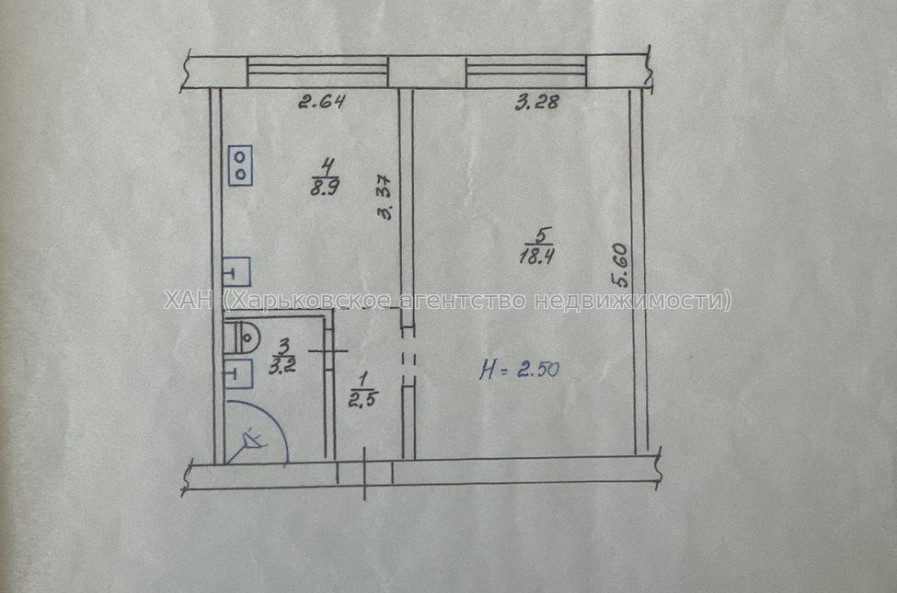 Продам квартиру, Гвардейцев Широнинцев ул. , 1 кім., 33 м², косметический ремонт 