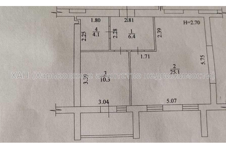 Продам квартиру, Мира ул. , 1 кім., 47.90 м², без внутренних работ 