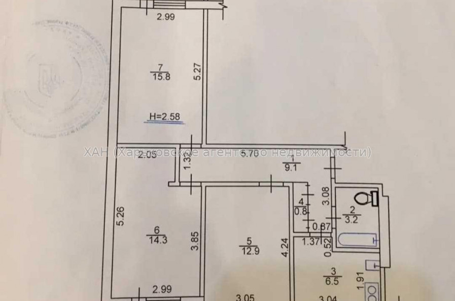 Продам квартиру, Дмитрия Коцюбайло ул. , 3  ком., 65 м², косметический ремонт 