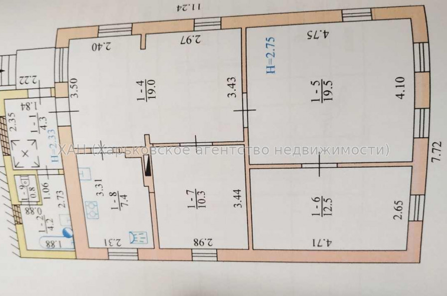 Продам дом, 80 м², 4 сот., советский ремонт 