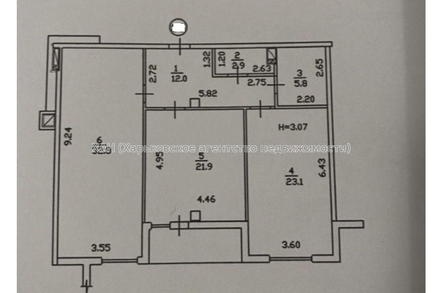 Продам квартиру, Динамовская ул. , 3 кім., 103.30 м², без отделочных работ 