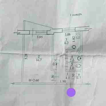 Продам квартиру, Клочковская ул. , 1  ком., 31.80 м², без ремонта 