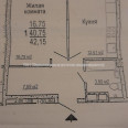 Продам квартиру, Гвардейцев Широнинцев ул. , 1 кім., 43 м², без внутренних работ 