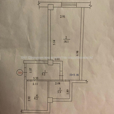 Продам квартиру, Юбилейный просп. , 1  ком., 33.40 м², капитальный ремонт 