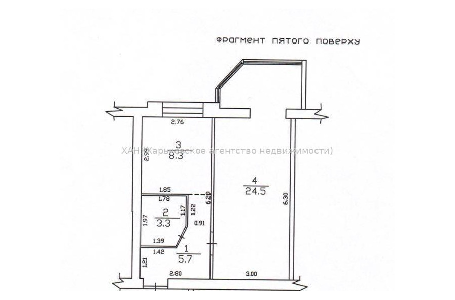 Продам квартиру, Мирная ул. , 1 кім., 42 м², евроремонт 