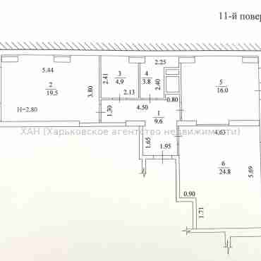 Продам квартиру, Победы просп. , 2  ком., 82.70 м², без внутренних работ 