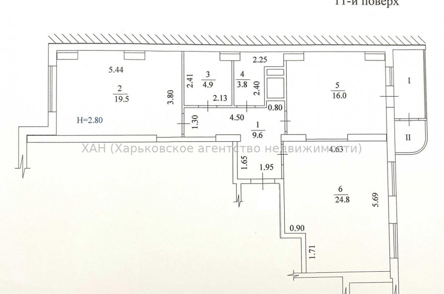 Продам квартиру, Победы просп. , 2  ком., 82.70 м², без внутренних работ 
