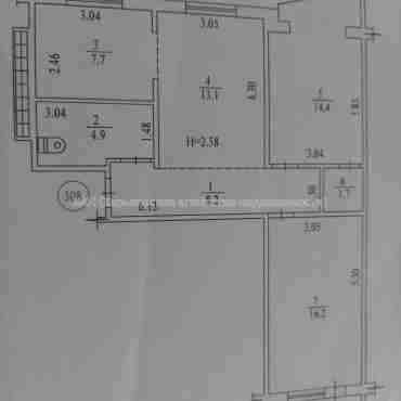 Продам квартиру, Ахсарова Энвера ул. , 3 кім., 67.30 м², без отделочных работ 