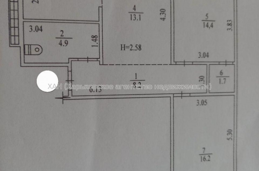 Продам квартиру, Ахсарова Энвера ул. , 3 кім., 67.30 м², без отделочных работ 