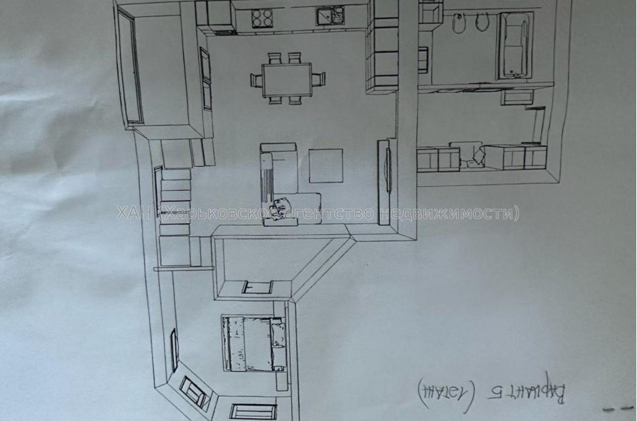 Продам квартиру, Лисаветинская ул. , 2  ком., 135 м², без внутренних работ 