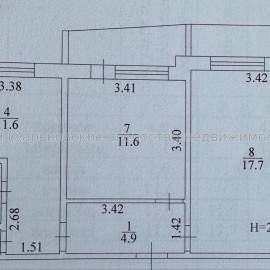 Продам квартиру, Непокоренных ул. , 2  ком., 56.10 м², косметический ремонт