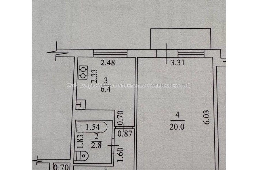 Продам квартиру, Бучмы ул. , 1 кім., 37 м², капитальный ремонт 