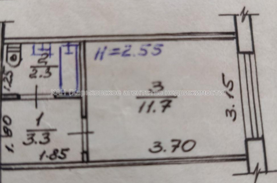 Продам квартиру, Гарибальди ул. , 1  ком., 22 м², косметический ремонт 