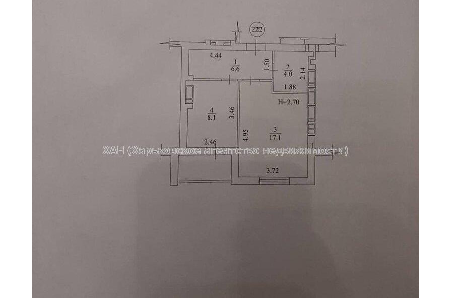 Продам квартиру, Шевченко ул. , 1  ком., 39.10 м², без отделочных работ 