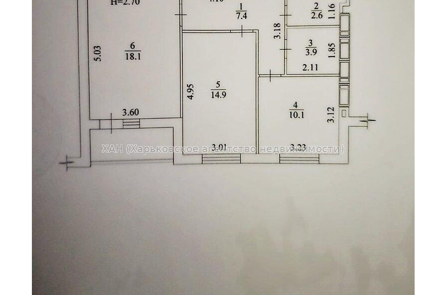 Продам квартиру, Шевченко ул. , 2  ком., 60.90 м², без внутренних работ 