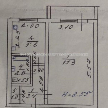 Продам квартиру, Гвардейцев Широнинцев ул. , 1 кім., 30.90 м², косметический ремонт 