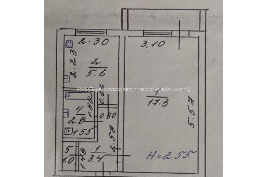 Продам квартиру, Гвардейцев Широнинцев ул. , 1  ком., 30.90 м², косметический ремонт 