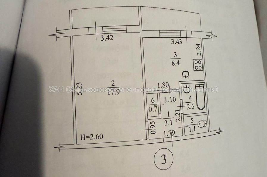 Продам квартиру, Мира ул. , 1 кім., 39.95 м², без ремонта 