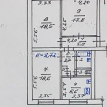 Продам квартиру, Науки просп. , 3 кім., 78 м², без ремонта  - фото 6 Продам квартиру, Науки просп. , 3 кім., 78 м², без ремонта