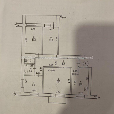 Продам квартиру, Алексеевская ул. , 4  ком., 76 м², капитальный ремонт  - фото 2 Продам квартиру, Алексеевская ул. , 4  ком., 76 м², капитальный ремонт