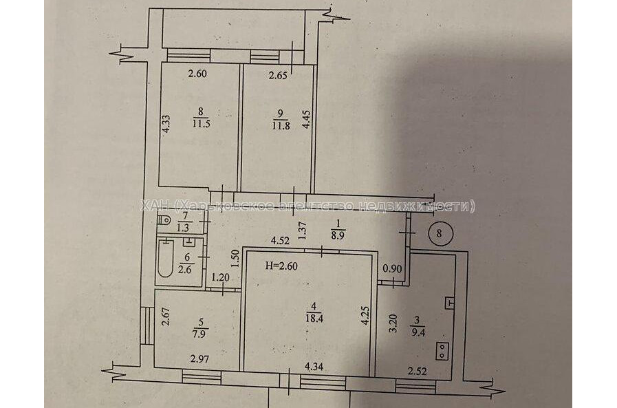 Продам квартиру, Алексеевская ул. , 4  ком., 76 м², капитальный ремонт 