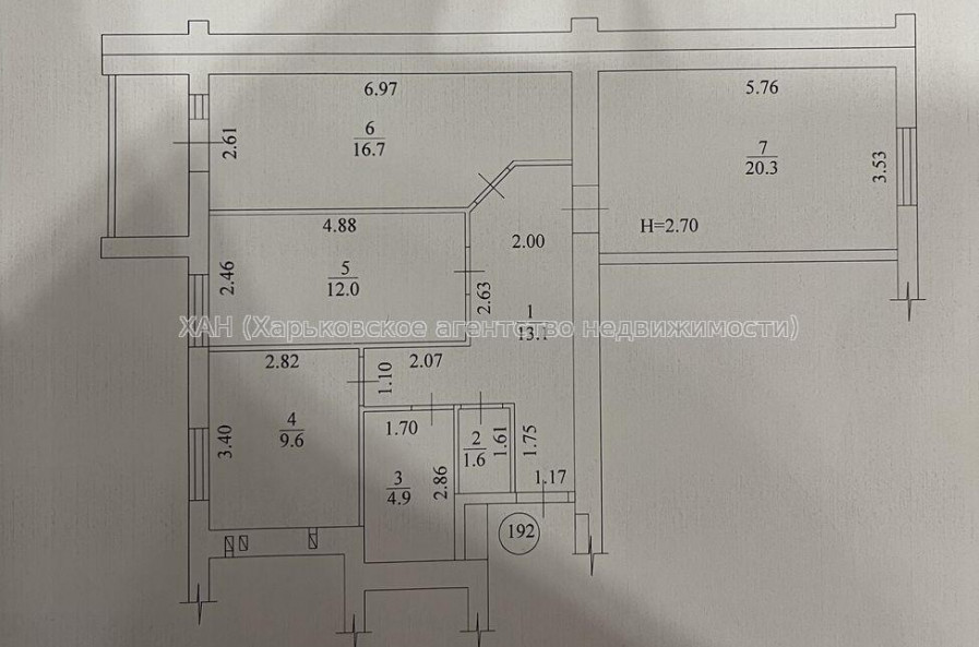 Продам квартиру, Мира ул. , 3  ком., 80.10 м², без внутренних работ 