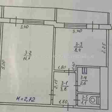 Продам нежитлову нерухомість, офис в многоквартирном доме , 1 кім., 33.60 м², без ремонта 